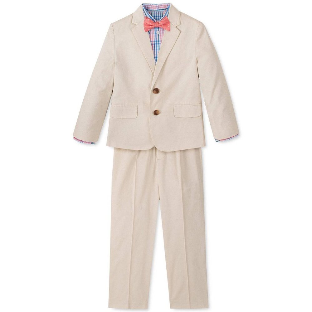 Nautica Boys 4-Pc. Fine Twill Suit Set